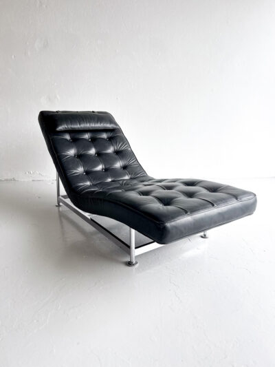 Legubekkur leður/króm