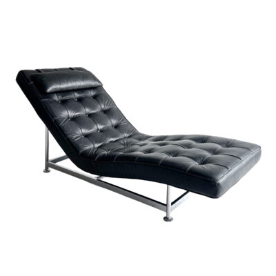 Legubekkur leður/króm