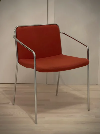 2x Epal stofustólar rauðórange