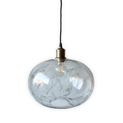 Reyklitað murano glerljós