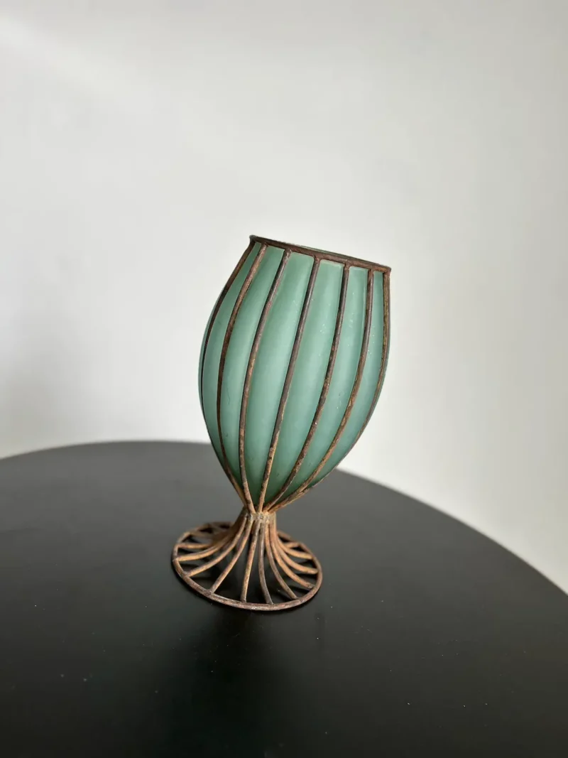 Grænn Murano vasi - Image 7