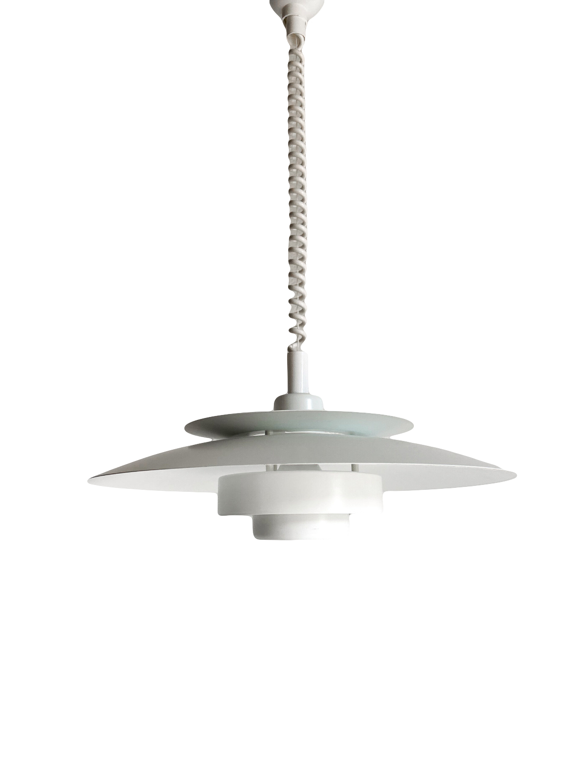 Hvítt vintage loftljós