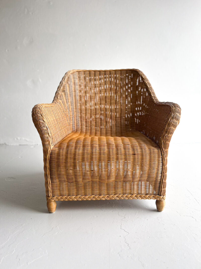 Stór rattan hægindastóll - Image 2
