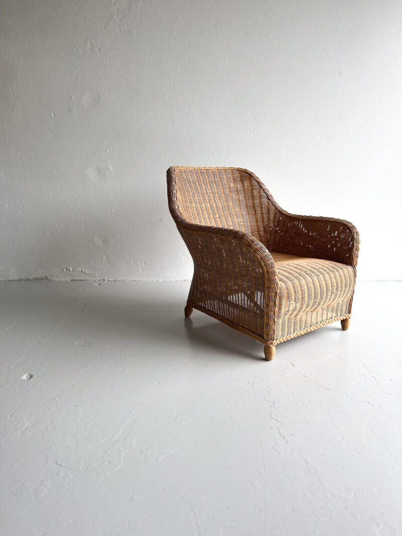 Stór rattan hægindastóll - Image 9