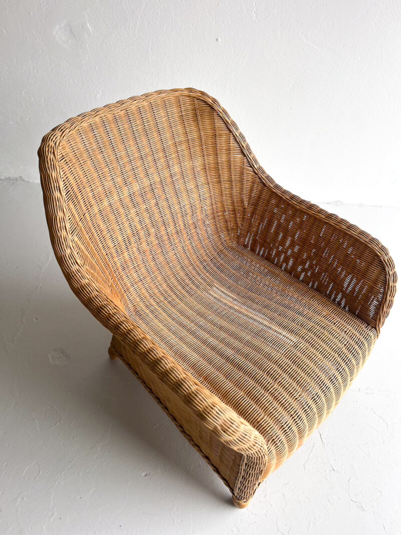 Stór rattan hægindastóll - Image 8