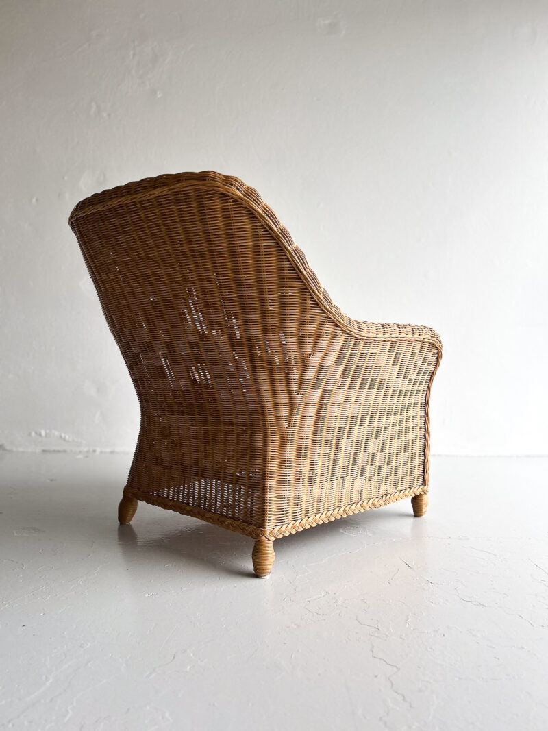 Stór rattan hægindastóll - Image 5
