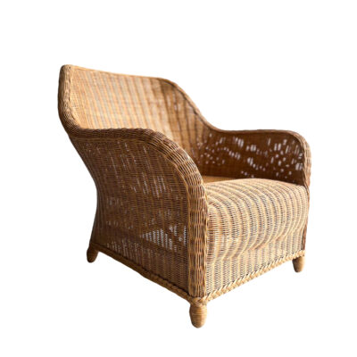 Stór rattan hægindastóll