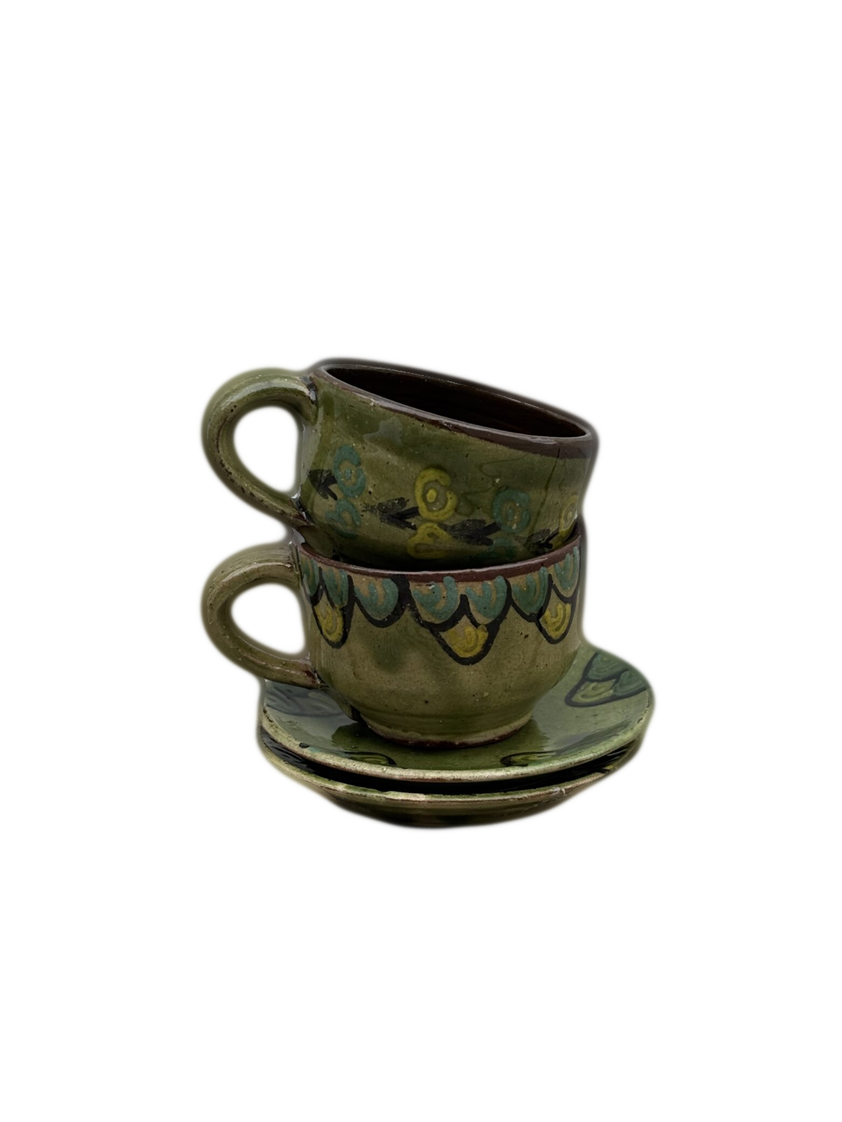 Grænir espresso bollar (sett af 2)