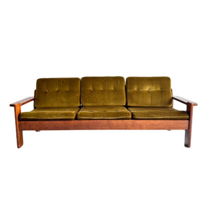 Grænn sófi - þriggja sæta