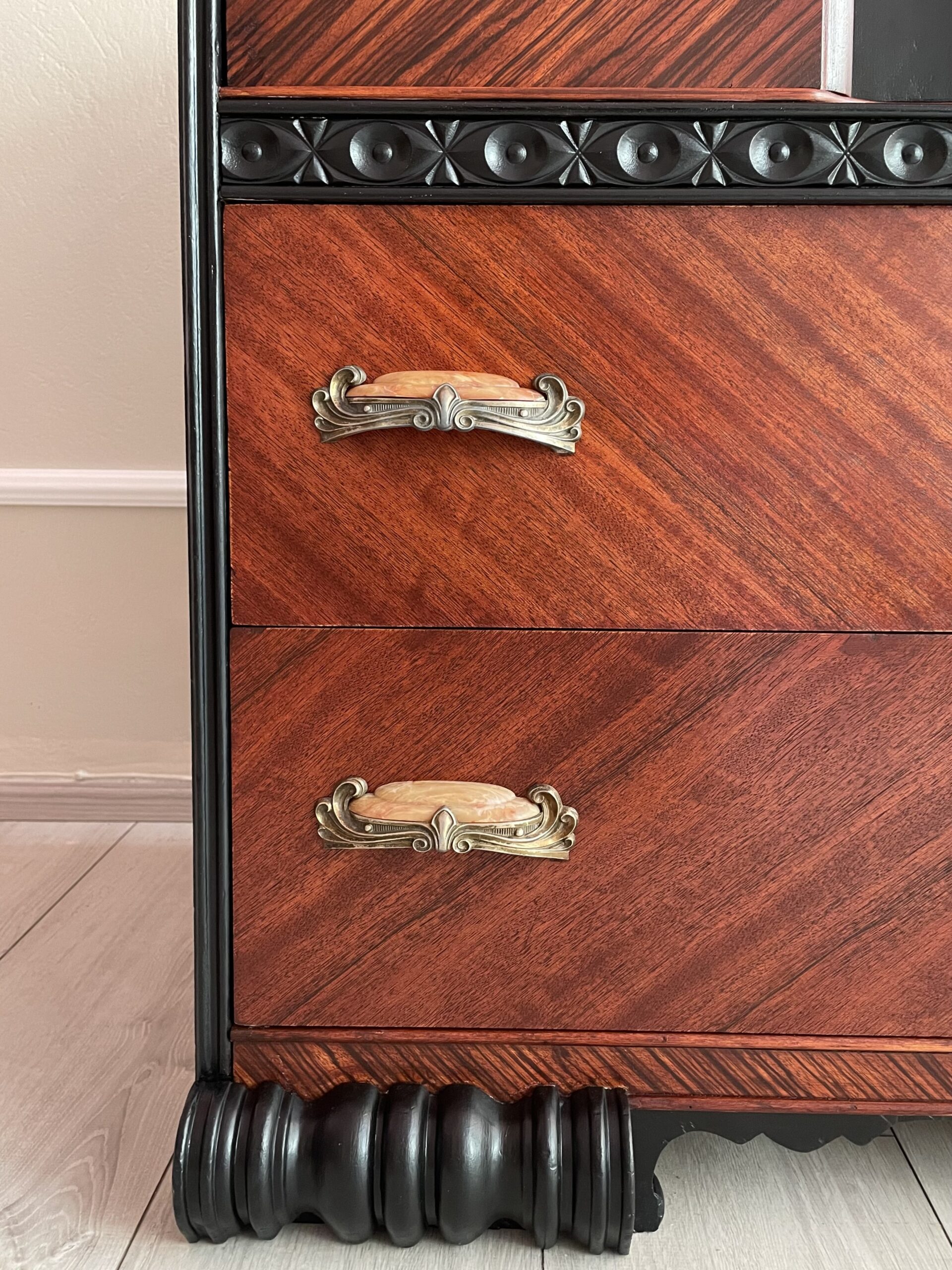 Art Deco Waterfall kommóða - Image 6