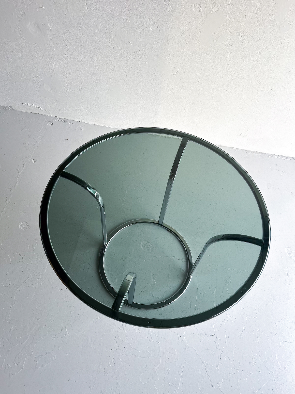 Hringborð - króm og reyklitað gler - Image 9