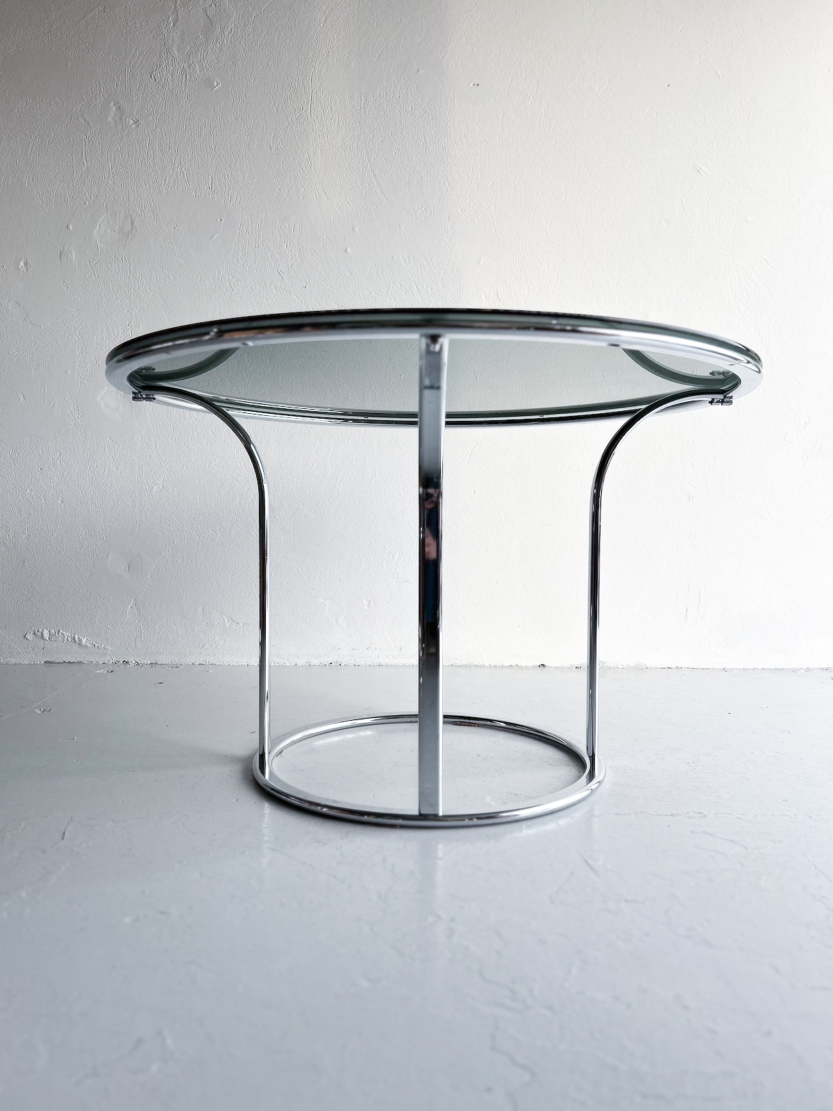 Hringborð - króm og reyklitað gler - Image 6