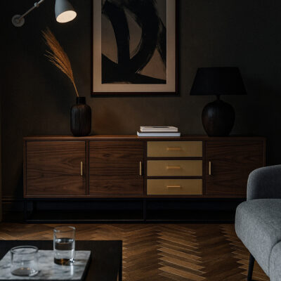 Handcrafted Kópavogur Sideboard – customizable Scandinavian design blending warmth and precision.