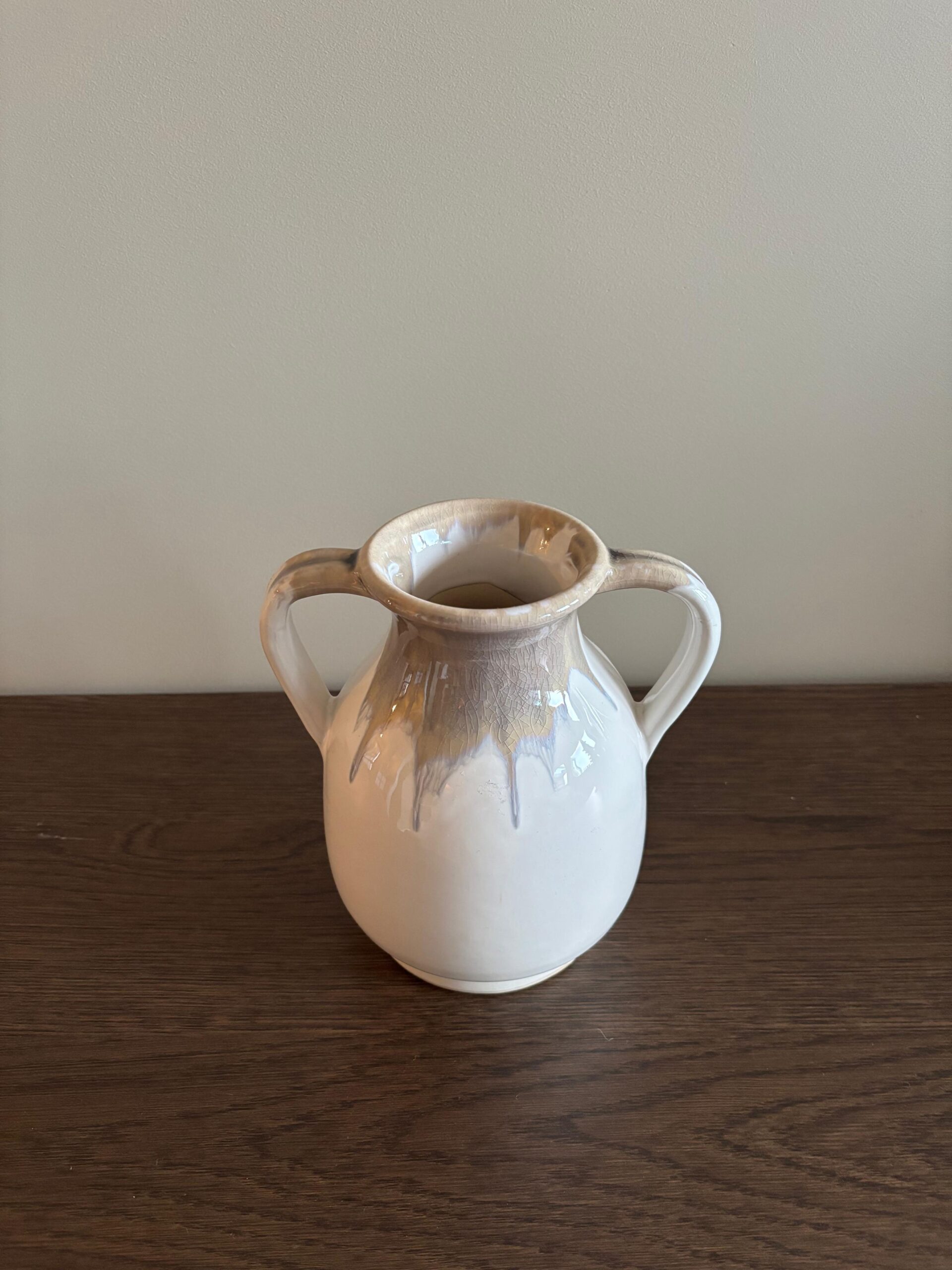 Hvítur vasi með höldum - Image 2