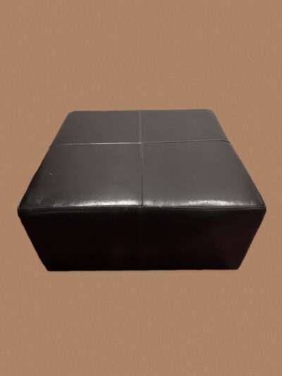 Leður Ottoman/borð